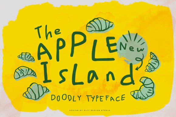 Apple New Island Font: Whimsical Charm for Handmade Labels