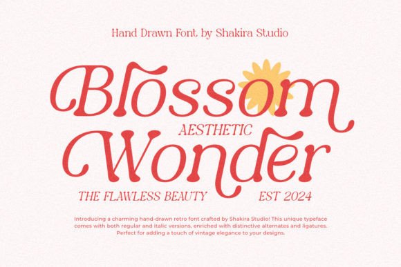 Blossom Wonder: A Serif Font That Elevates Editorial Elegance
