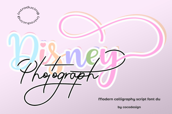 Disney Photograph: A Designer’s Take on This Script Font