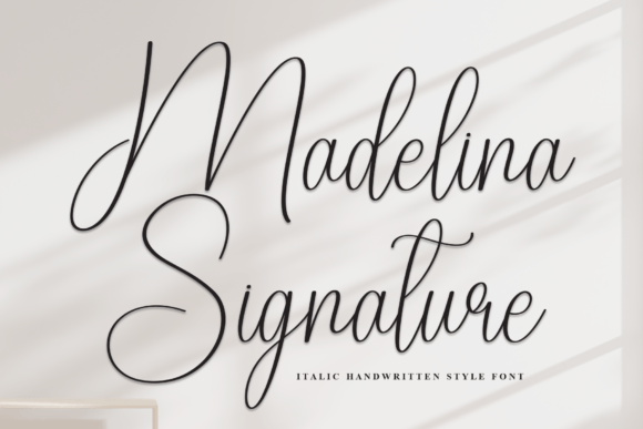 Elegant Branding with the Madelina Signature Font