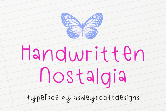 Handwritten Nostalgia: A Charming Script Font for Digital Designers