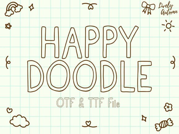 Happy Doodle Font: A Lively Touch for Editorial Design and Digital Publishing