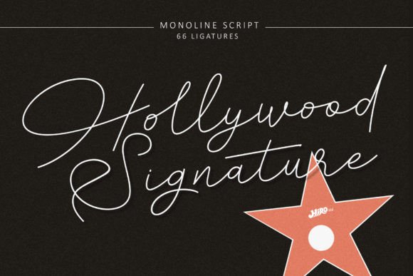 Hollywood Signature Font for Web Design