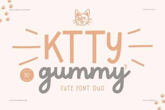 Ktty Gummy: A Sweet Script Font for Editorial Design and Digital Publishing