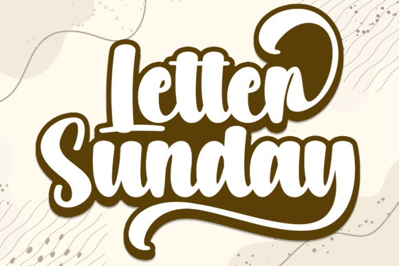 Letter Sunday: A Bold Handwritten Font for Modern Web Design