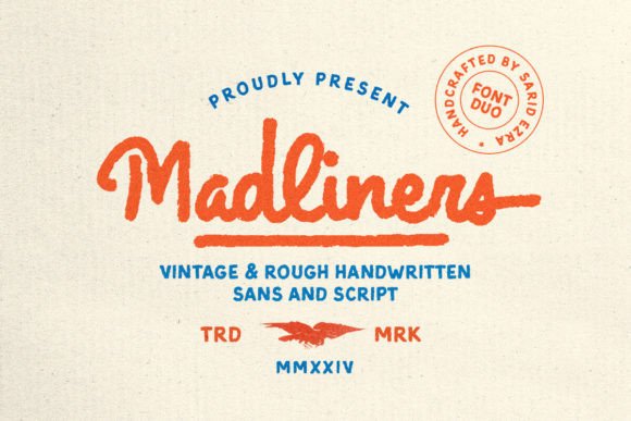Madliners Font: Vintage Style for Handmade Crafts