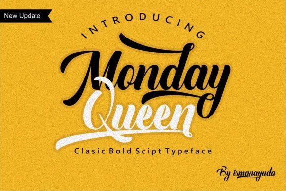 Monday Queen: The Script Font That Elevates Modern Marketing Typography