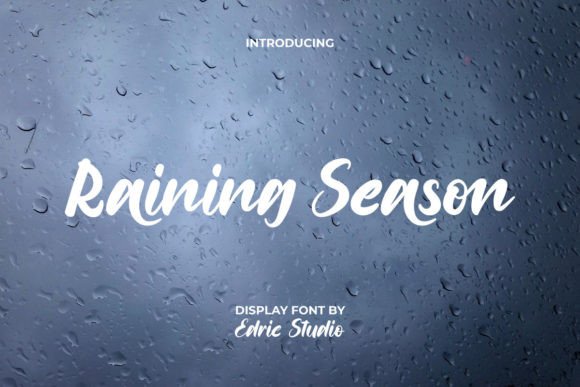 Raining Season Font: Artistic Script for Makers