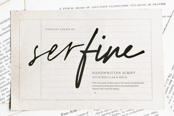 Serfine Font: Adding Handwritten Charm to Brand Identity