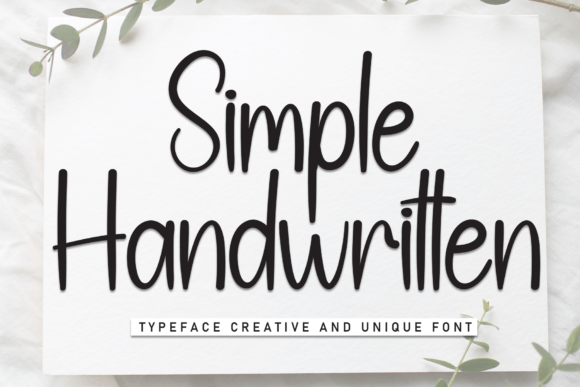 Simple Handwritten Font for Authentic Campaign Design