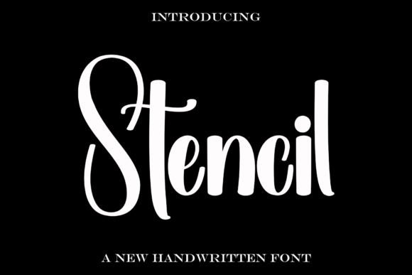 Stencil: A Handwritten Font with Timeless Elegance for Creative Branding
